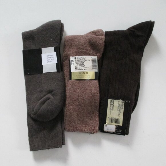 3 Pairs Mens Socks McGregor Wool Cotton NWT no stretch - Picture 3 of 10